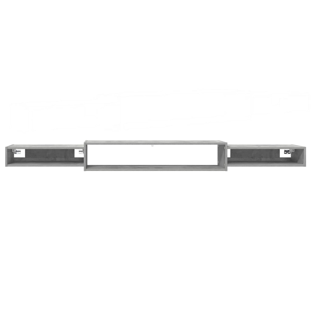 Wandmontierter TV-Schrank Wandhalterung Betongrau