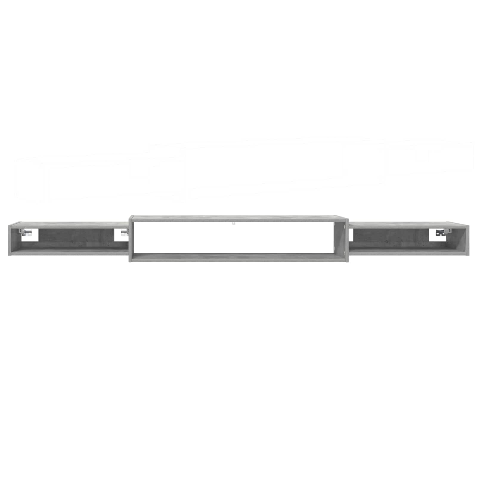 Wandmontierter TV-Schrank Wandhalterung Betongrau
