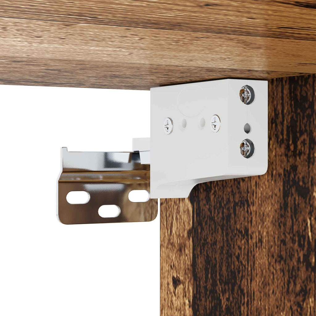Wandmontierter TV-Schrank Wandhalterung Altholz
