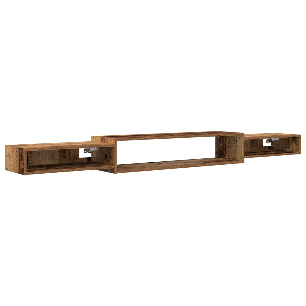Wandmontierter TV-Schrank Wandhalterung Altholz