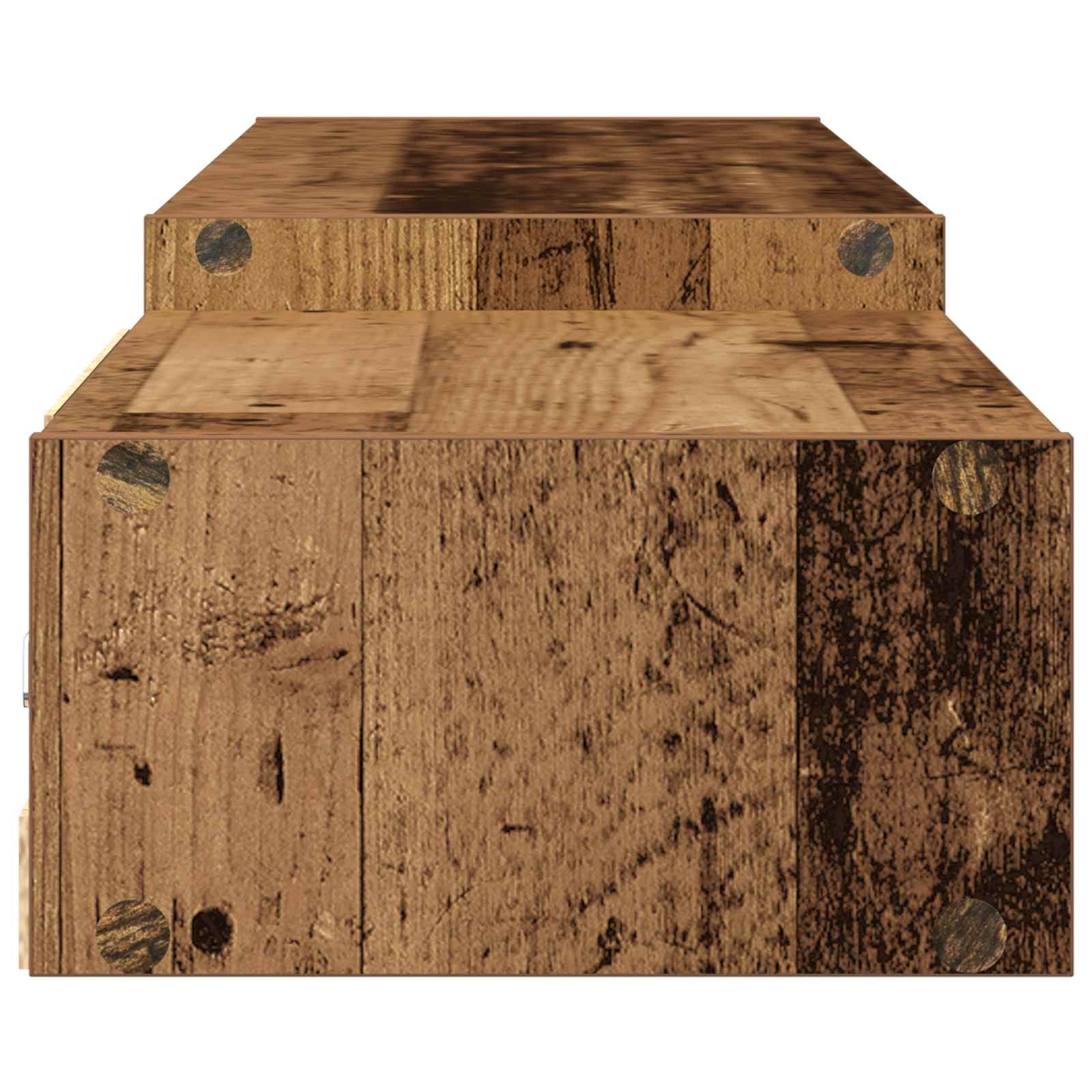 Wandmontierter TV-Schrank Wandhalterung Altholz