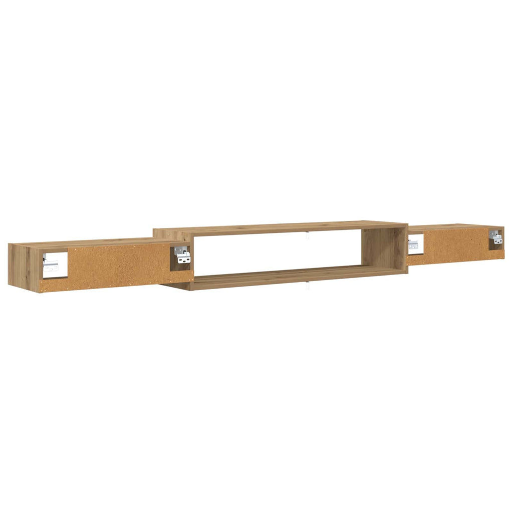 Wandmontierter TV-Schrank Wandhalterung Artisan-Eiche