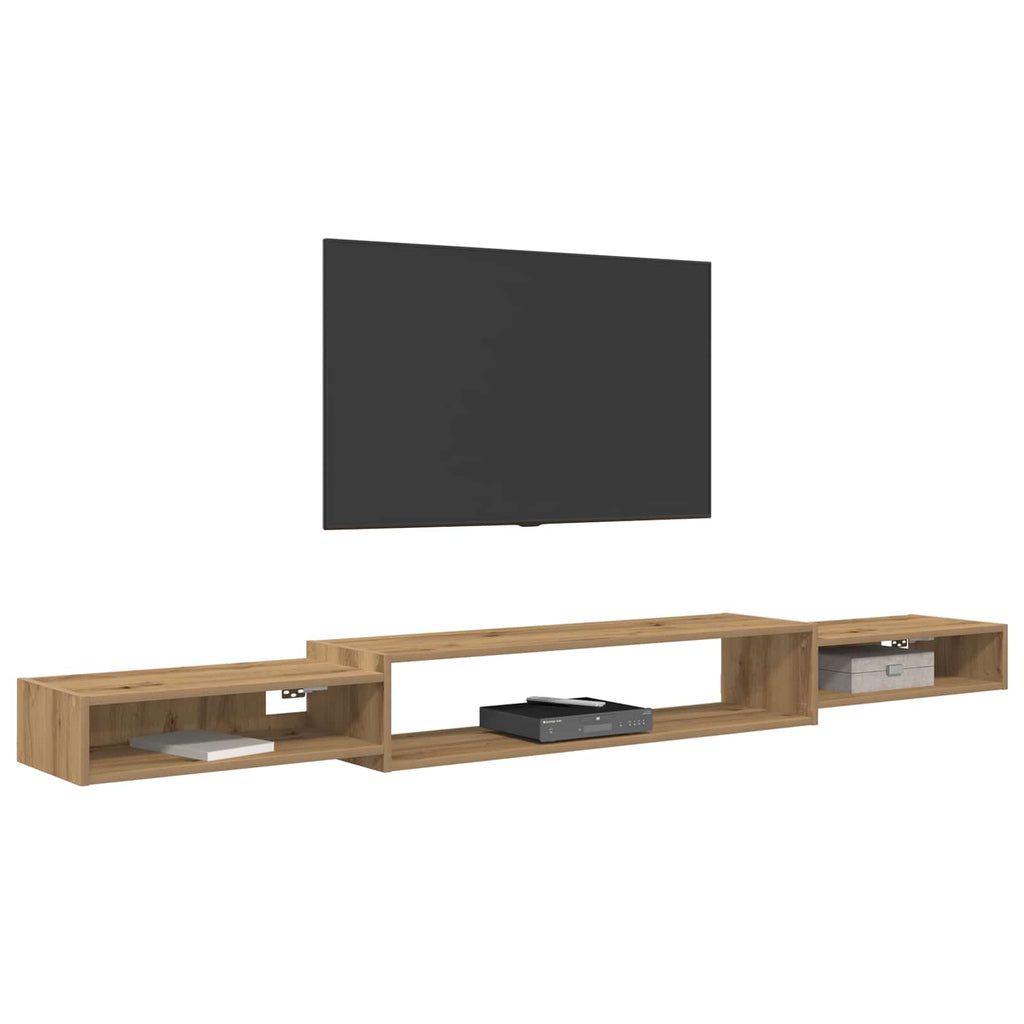 Wandmontierter TV-Schrank Wandhalterung Artisan-Eiche