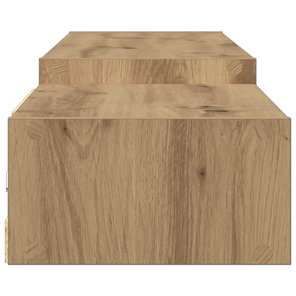Wandmontierter TV-Schrank Wandhalterung Artisan-Eiche