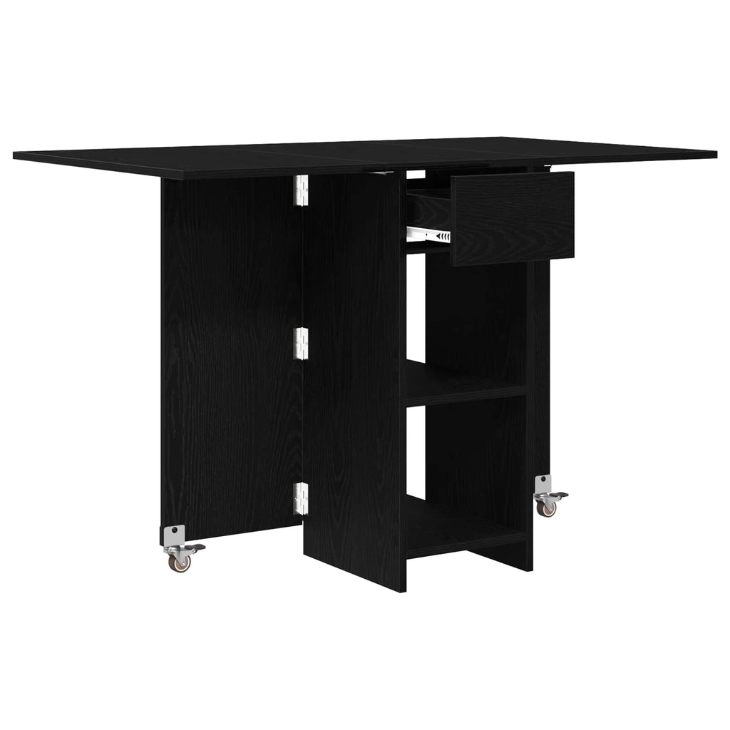 Esstisch 115 x 70 x 75 cm Holzwerkstoff Schwarze Eiche