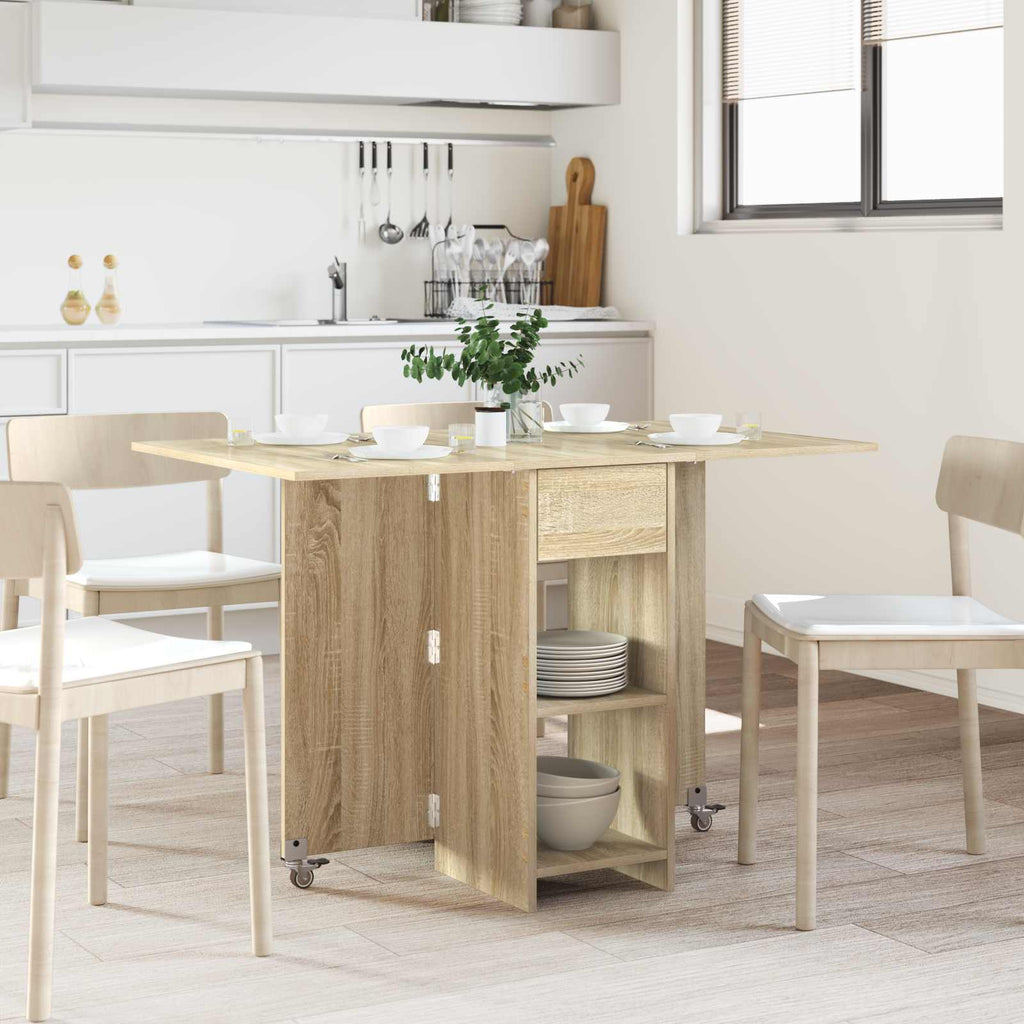 Esstisch 115 x 70 x 75 cm Holzwerkstoff Sonoma-Eiche