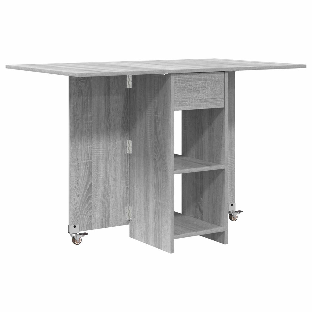 Esstisch 115 x 70 x 75 cm Holzwerkstoff Grau Sonoma