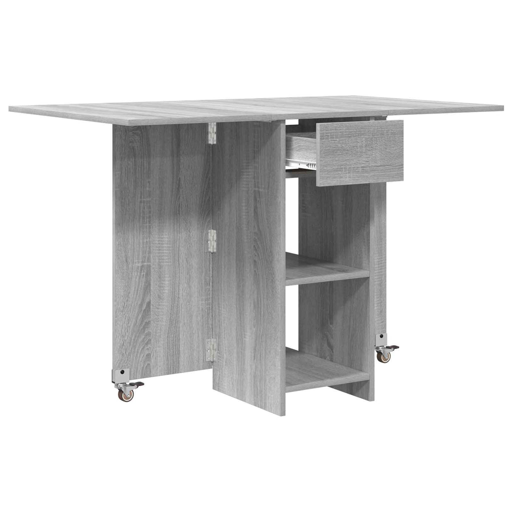 Esstisch 115 x 70 x 75 cm Holzwerkstoff Grau Sonoma