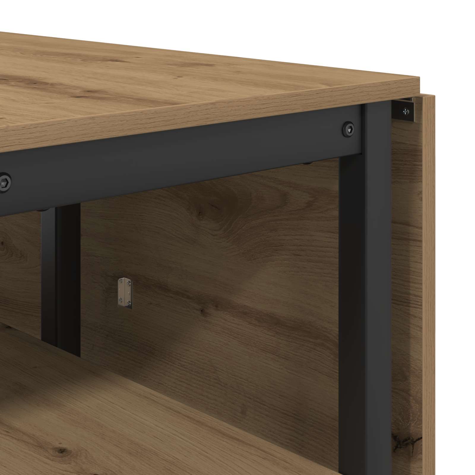 Esstisch 122 x 80 x 76,5 cm Holzwerkstoff Artisan-Eiche