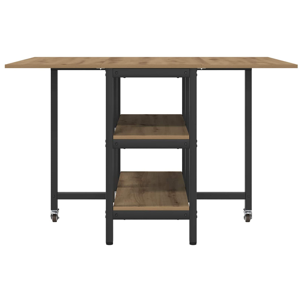 Esstisch 122 x 80 x 76,5 cm Holzwerkstoff Artisan-Eiche