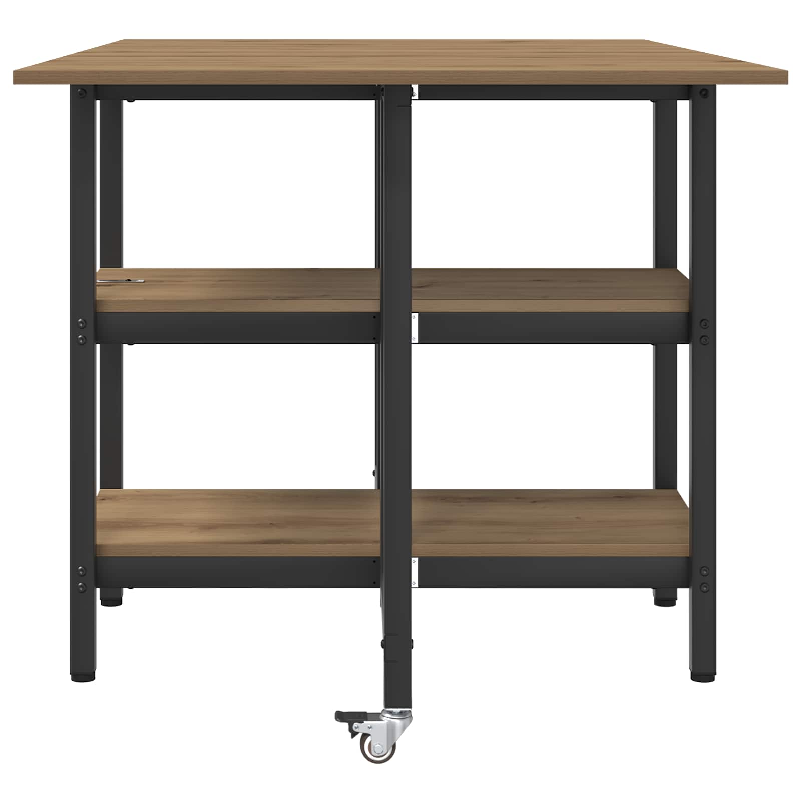 Esstisch 122 x 80 x 76,5 cm Holzwerkstoff Artisan-Eiche