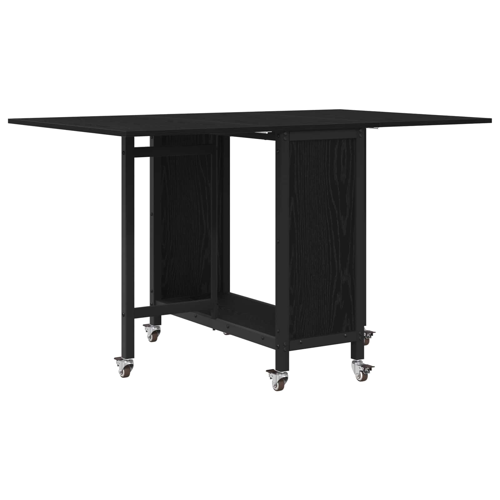 Faltbarer Esstisch mit Rollen 130 x 80 x 76,5 cm Holzwerkstoff