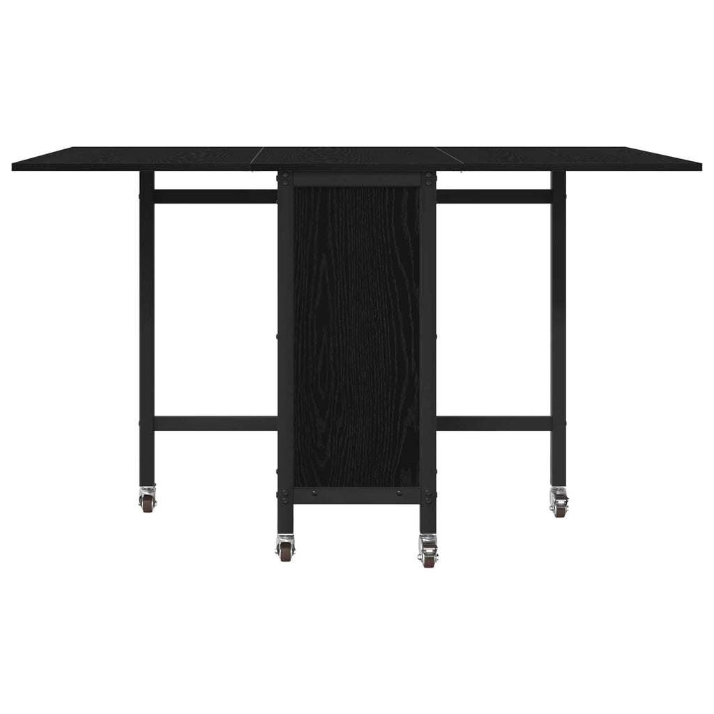 Faltbarer Esstisch mit Rollen 130 x 80 x 76,5 cm Holzwerkstoff
