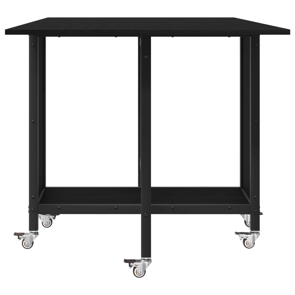 Faltbarer Esstisch mit Rollen 130 x 80 x 76,5 cm Holzwerkstoff