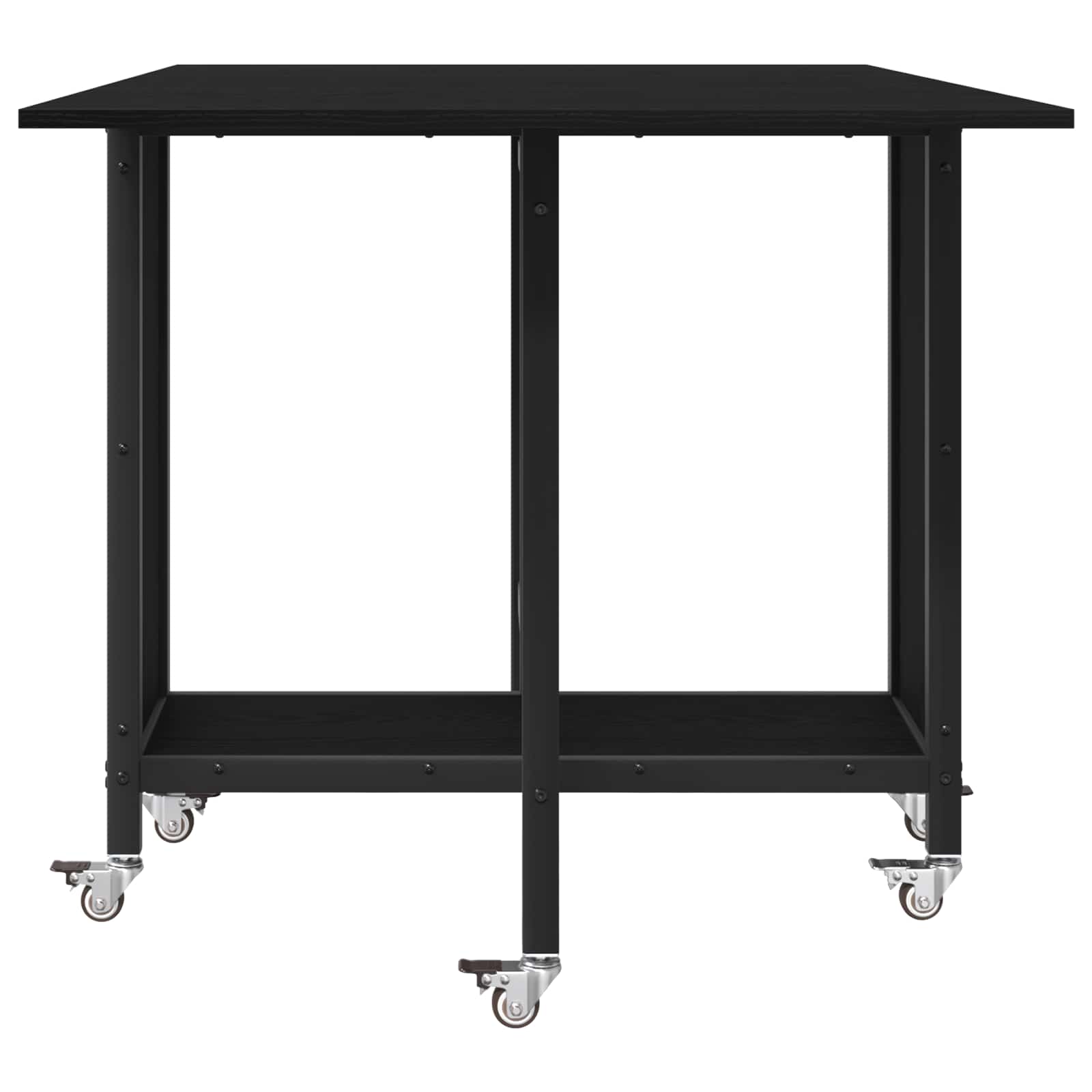 Faltbarer Esstisch mit Rollen 130 x 80 x 76,5 cm Holzwerkstoff