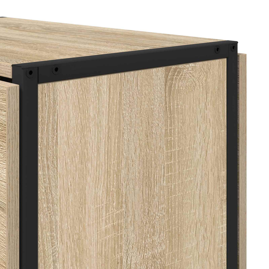 Esstisch 144 x 60 x 75 cm Holzwerkstoff Sonoma-Eiche