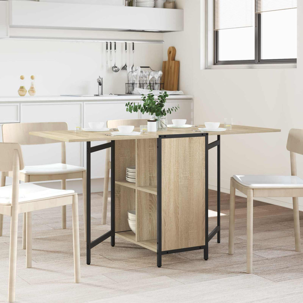 Esstisch 144 x 60 x 75 cm Holzwerkstoff Sonoma-Eiche