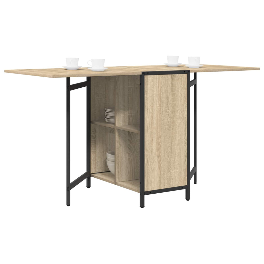 Esstisch 144 x 60 x 75 cm Holzwerkstoff Sonoma-Eiche