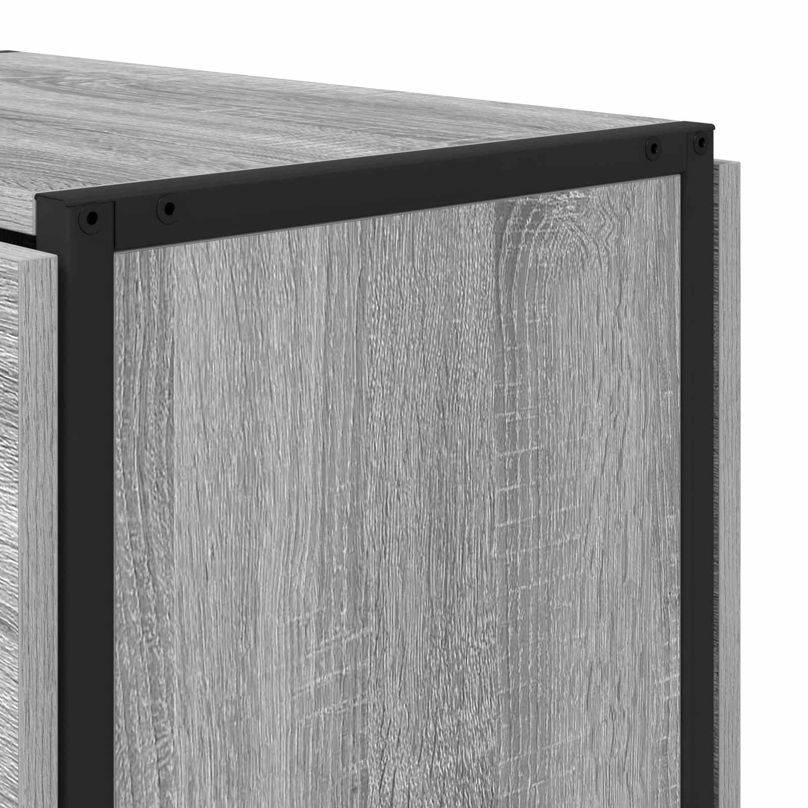 Esstisch 144 x 60 x 75 cm Holzwerkstoff Grau Sonoma