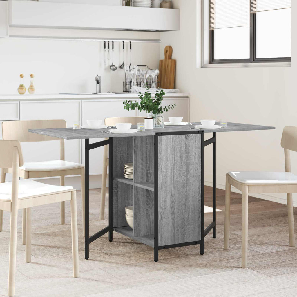 Esstisch 144 x 60 x 75 cm Holzwerkstoff Grau Sonoma