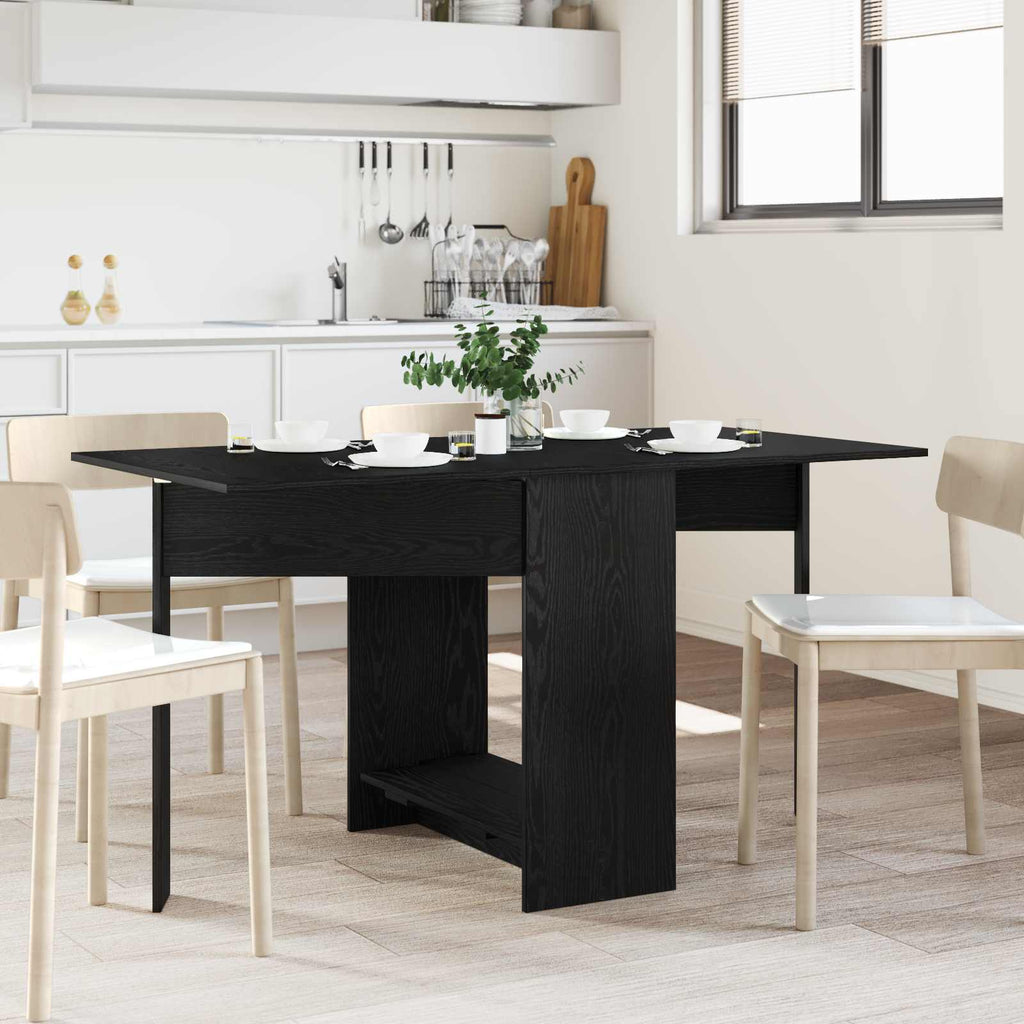 Esstisch 138 x 70 x 73,5 cm Holzwerkstoff Schwarze Eiche