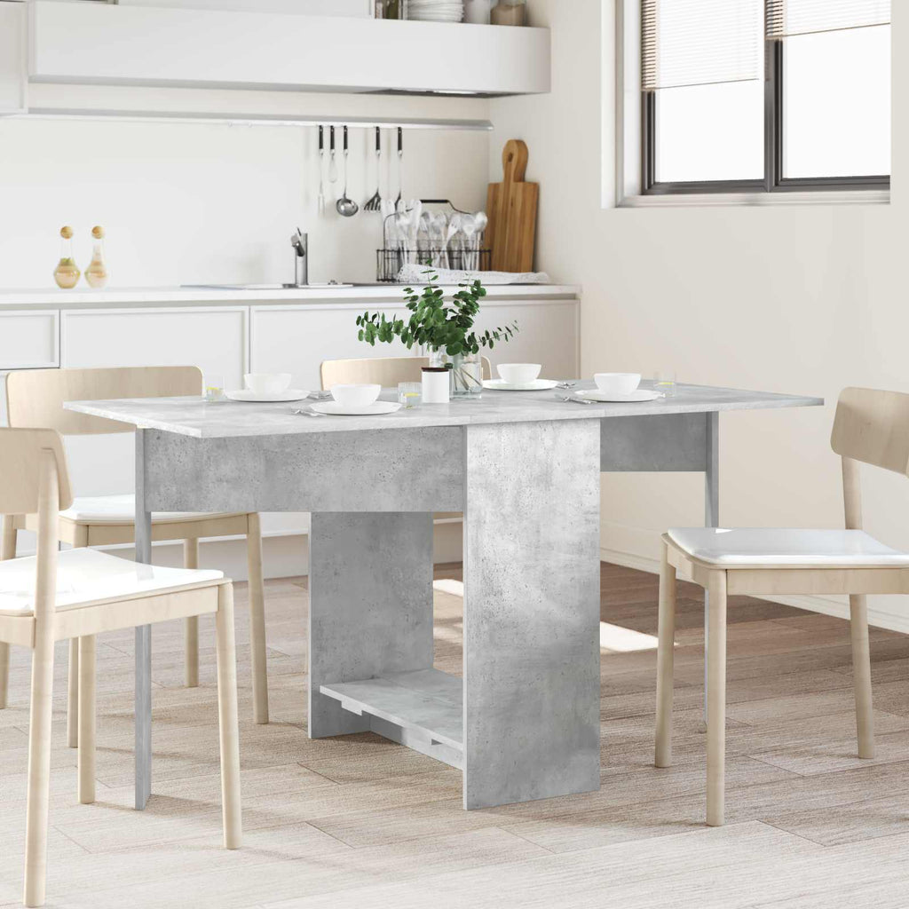 Esstisch 138 x 70 x 73,5 cm Holzwerkstoff Betongrau