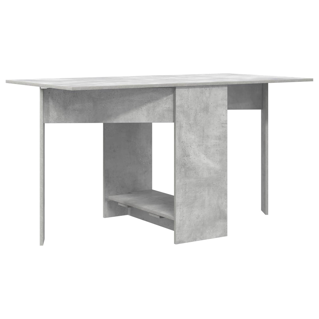 Esstisch 138 x 70 x 73,5 cm Holzwerkstoff Betongrau