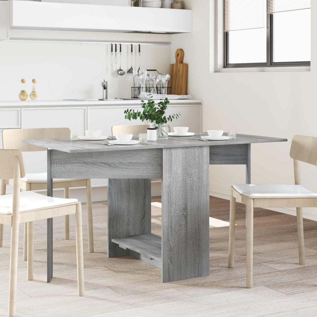 Esstisch 138 x 70 x 73,5 cm Holzwerkstoff Grau Sonoma