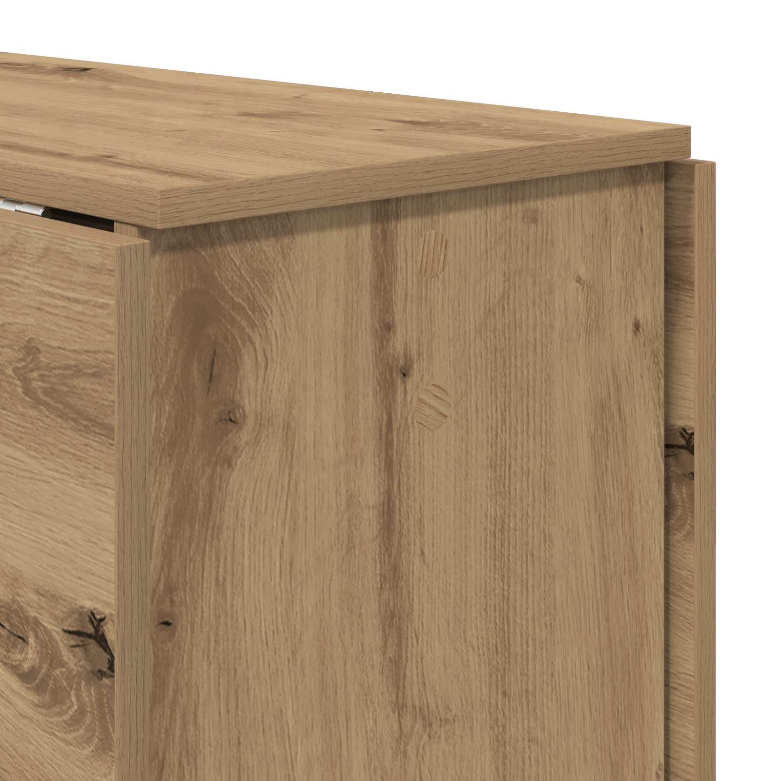 Esstisch 138 x 70 x 73,5 cm Holzwerkstoff Artisan-Eiche