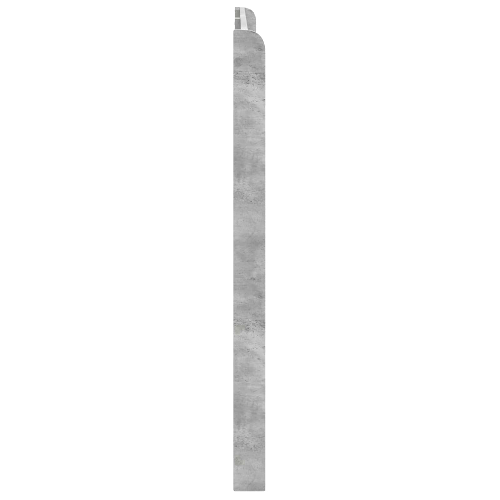 Kopfteil Betongrau Holzwerkstoff