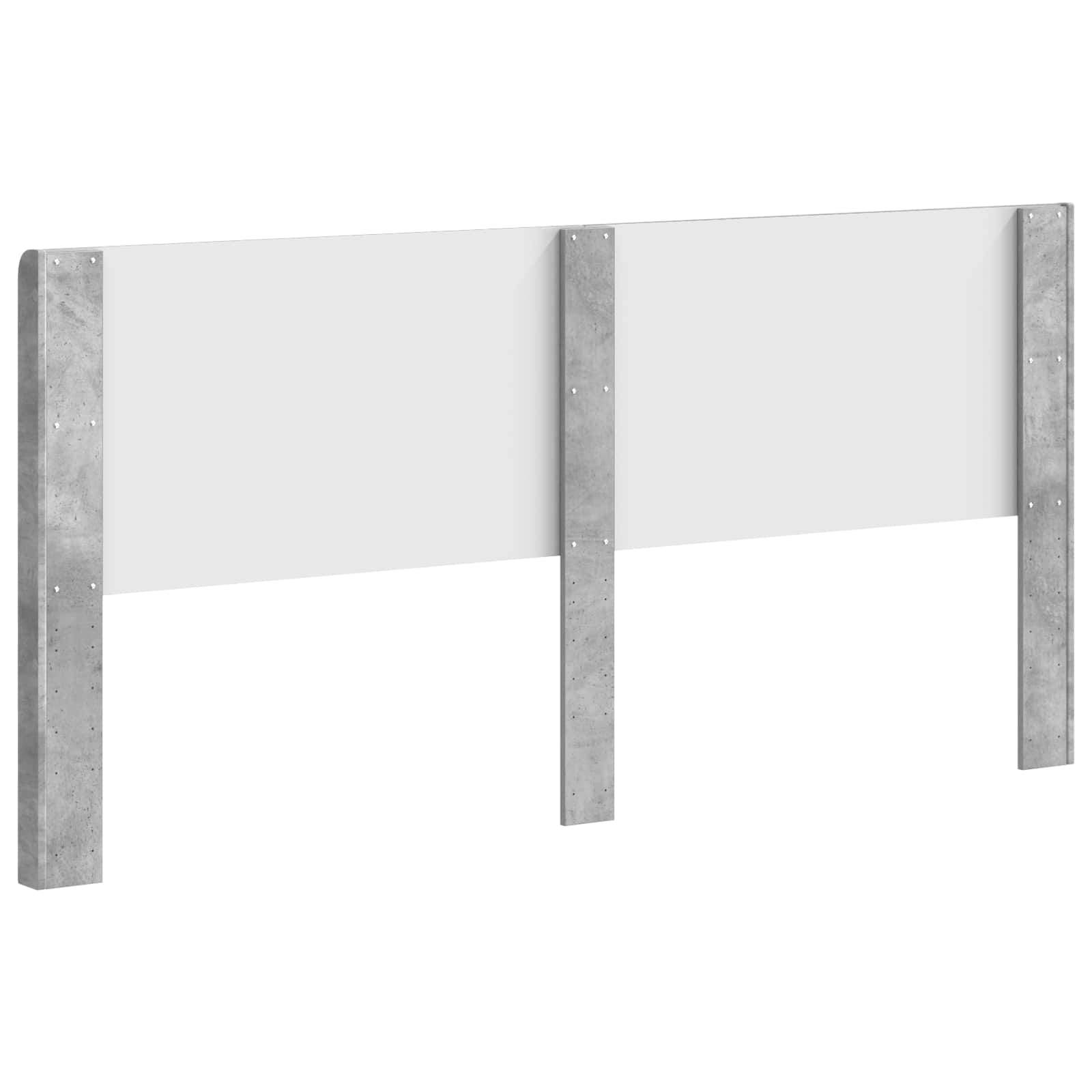 Kopfteil Betongrau Holzwerkstoff