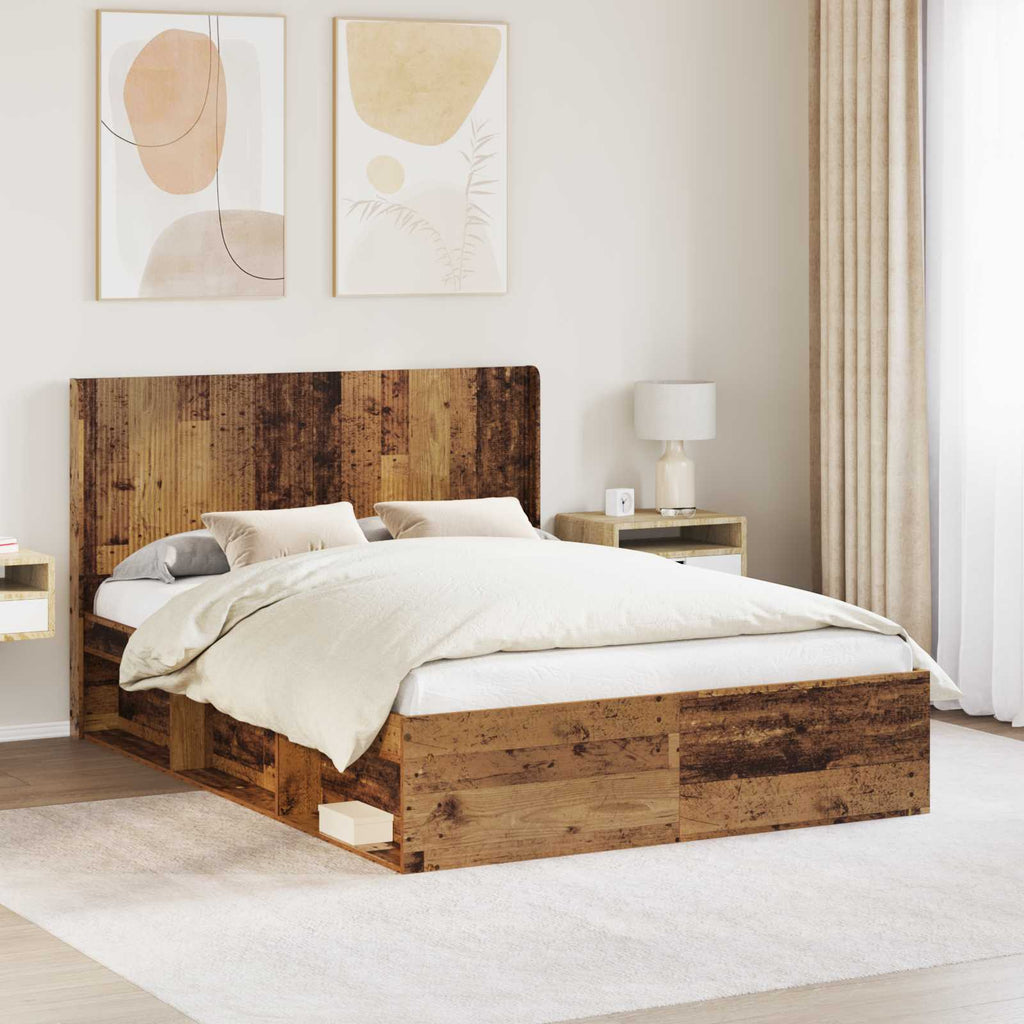 Kopfteil Altholz Holzwerkstoff