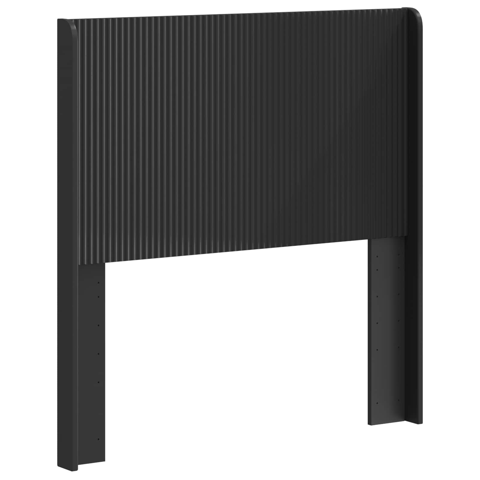 Kopfteil Schwarz Holzwerkstoff