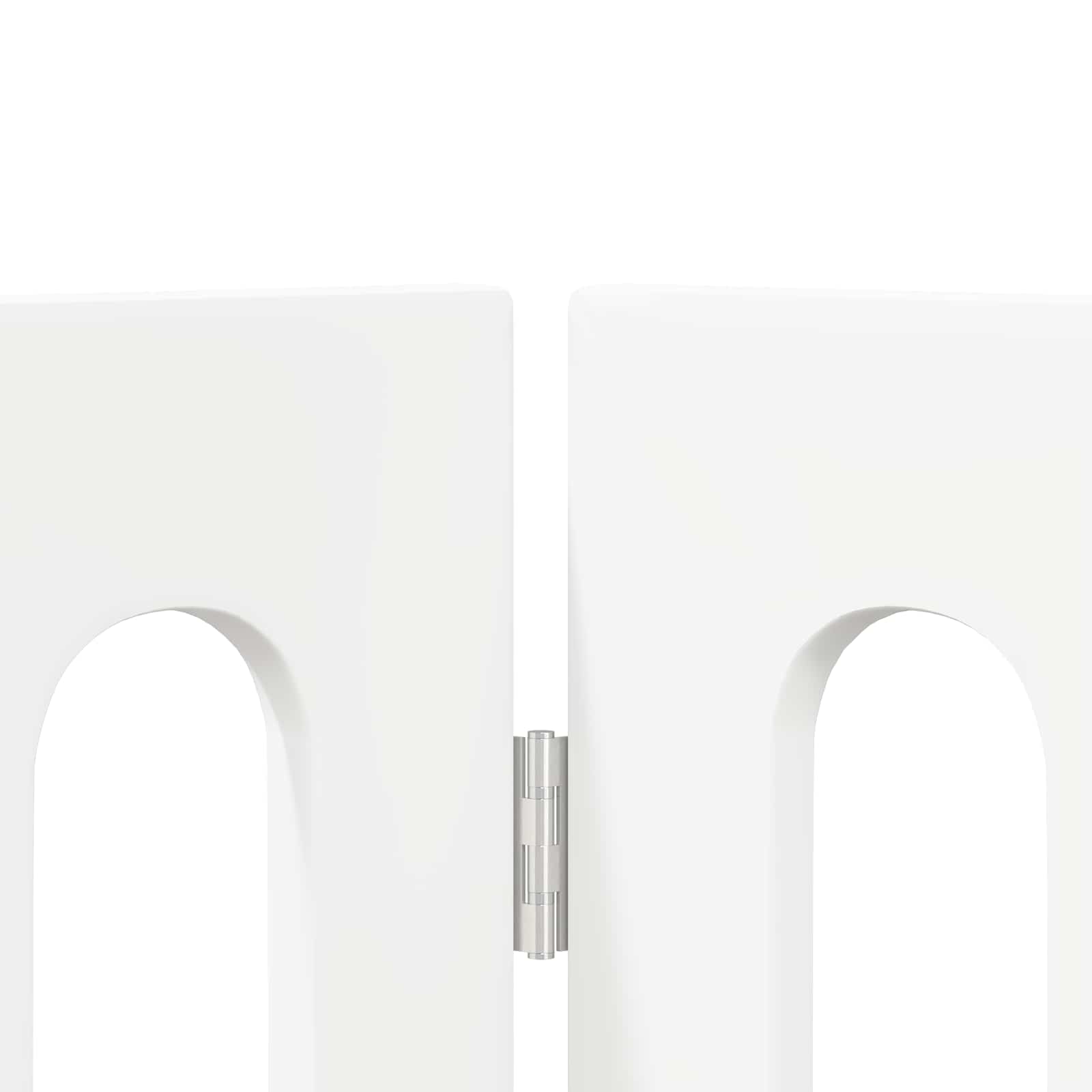 Faltbarer Haustierzaun 2 pcs Weiß 100,5 x 38 x 70 cm