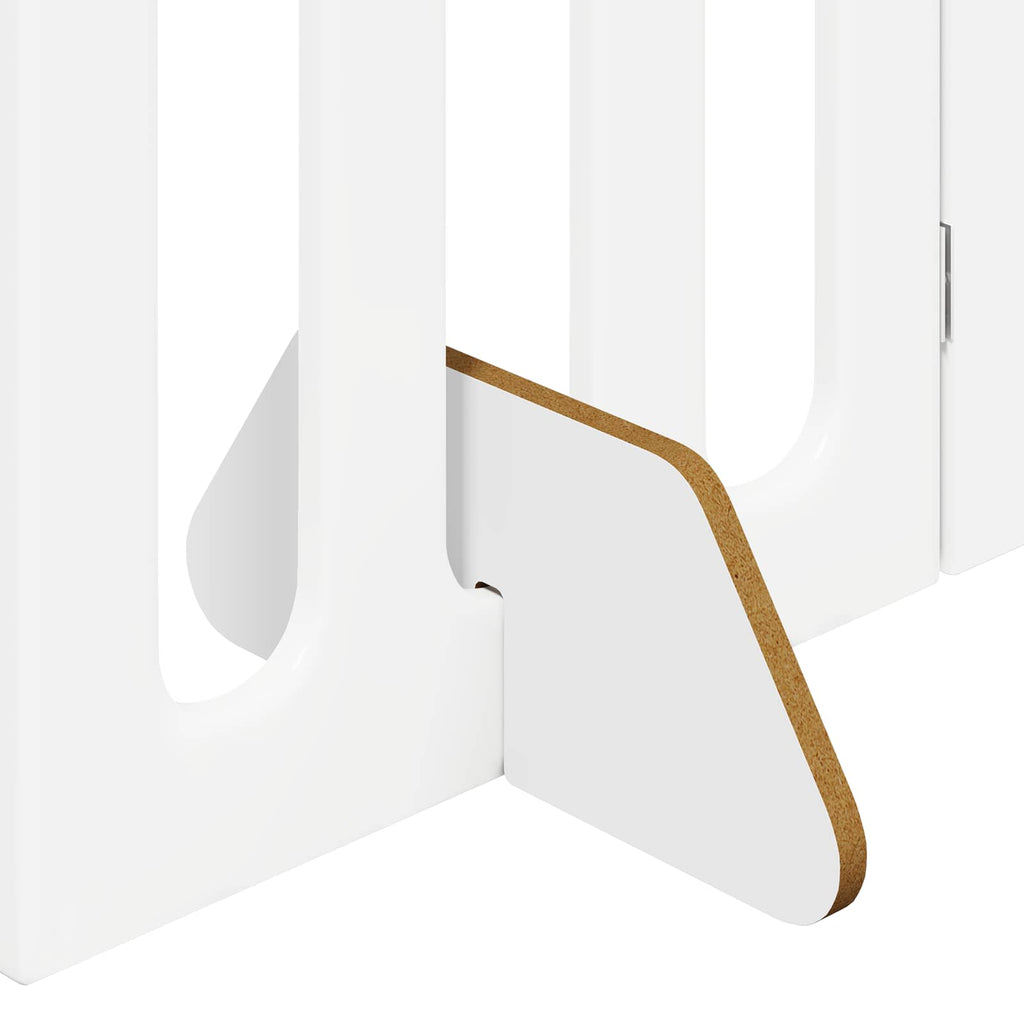 Faltbarer Haustierzaun 2 pcs Weiß 100,5 x 38 x 70 cm