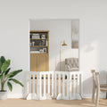 Faltbarer Haustierzaun 4 pcs Hochglanz Weiß 201 x 38 x 70 cm