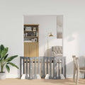 Faltbarer Haustierzaun 4 pcs Graues Sonoma 201 x 38 x 70 cm