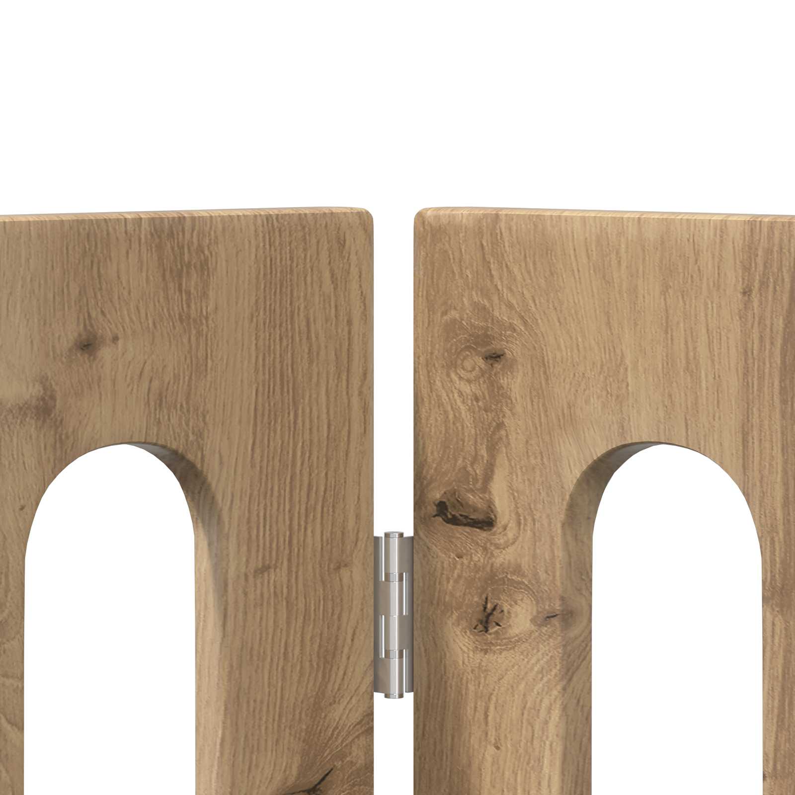 Faltbarer Haustierzaun 2 pcs Artisan-Eiche 100,5 x 38 x 70 cm