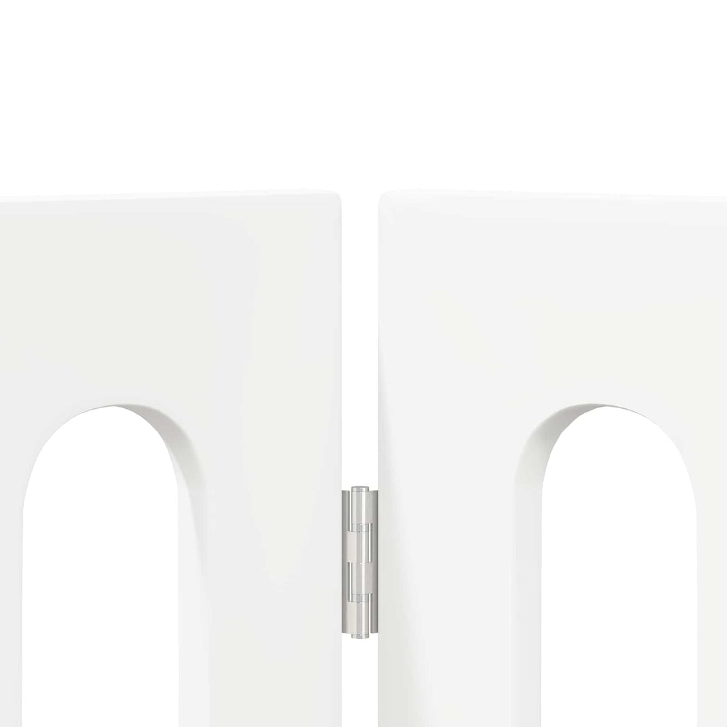 Faltbarer Haustierzaun 2 pcs Weiß 100,5 x 38 x 90 cm