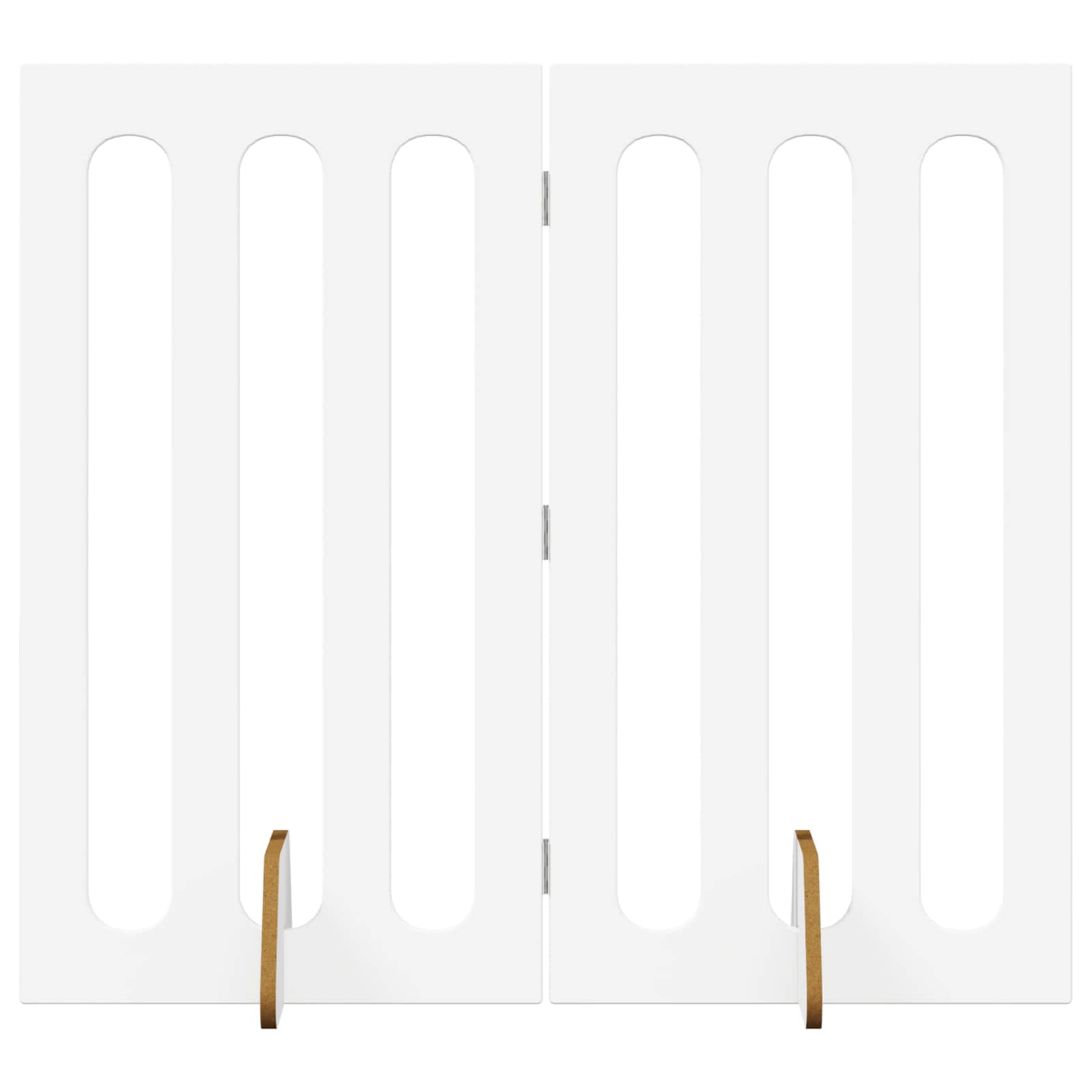 Faltbarer Haustierzaun 2 pcs Weiß 100,5 x 38 x 90 cm