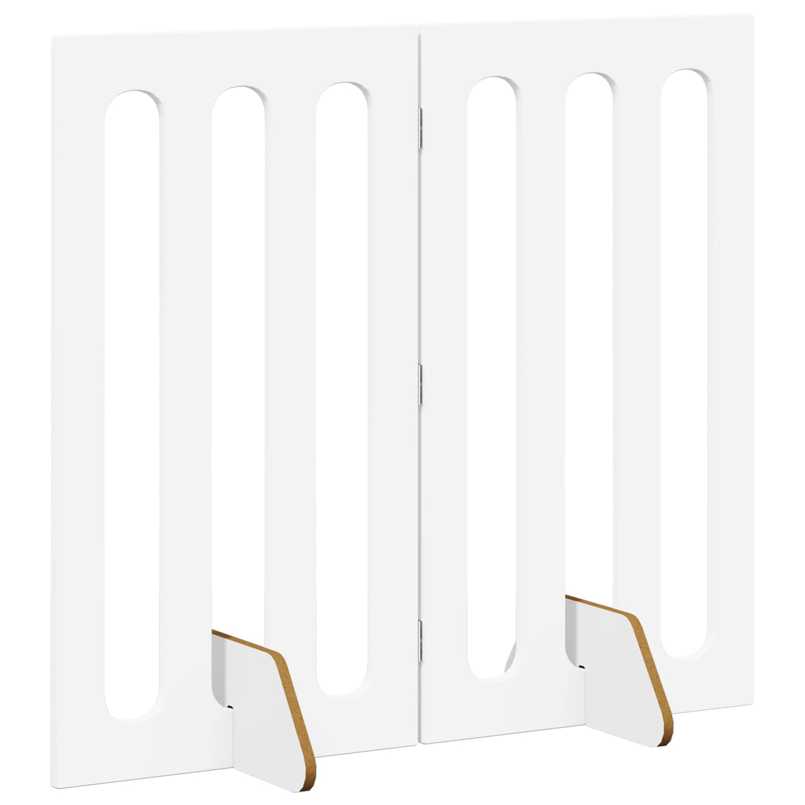 Faltbarer Haustierzaun 2 pcs Weiß 100,5 x 38 x 90 cm