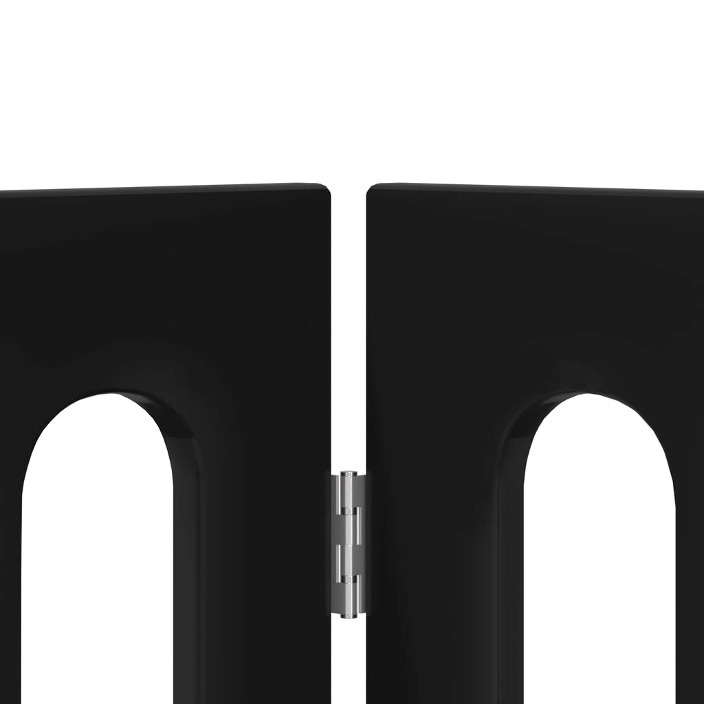 Faltbarer Haustierzaun 2 pcs Schwarze Eiche 100,5 x 38 x 90 cm