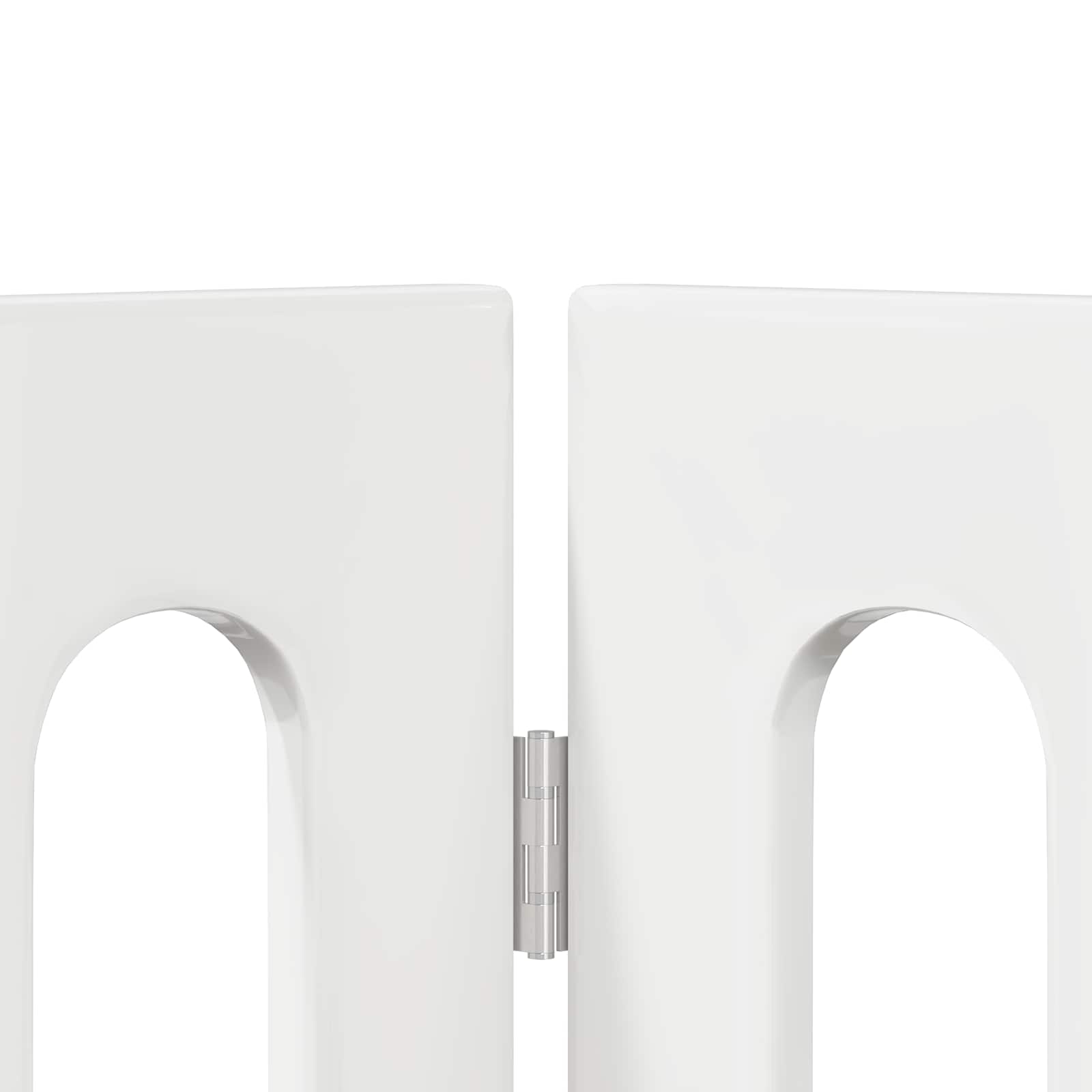 Faltbarer Haustierzaun 4 pcs Hochglanz Weiß 201 x 38 x 90 cm