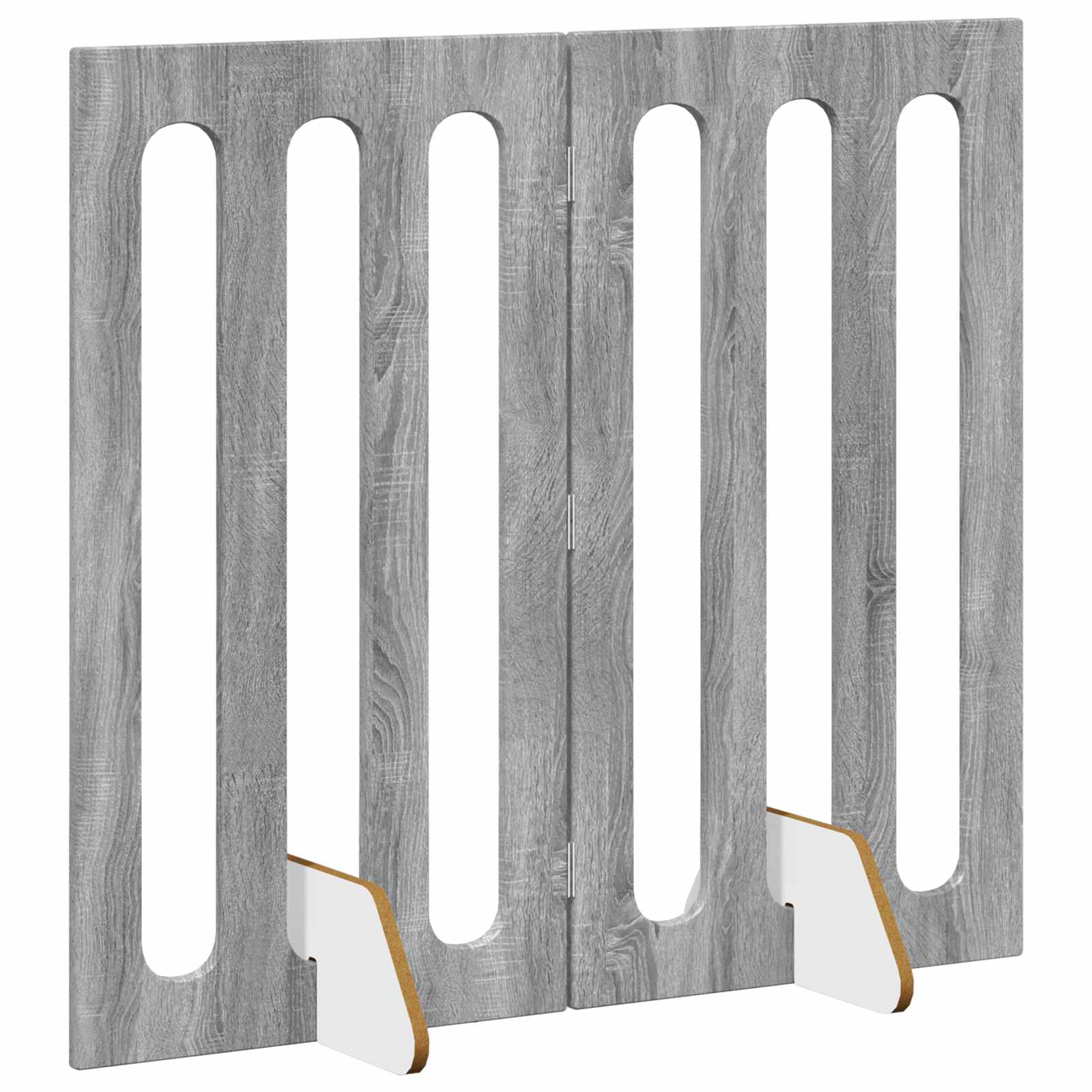 Faltbarer Haustierzaun 2 pcs Graues Sonoma 100,5 x 38 x 90 cm