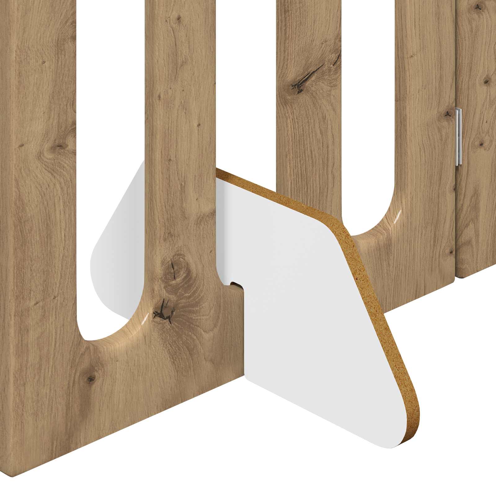 Faltbarer Haustierzaun 2 pcs Artisan-Eiche 100,5 x 38 x 90 cm