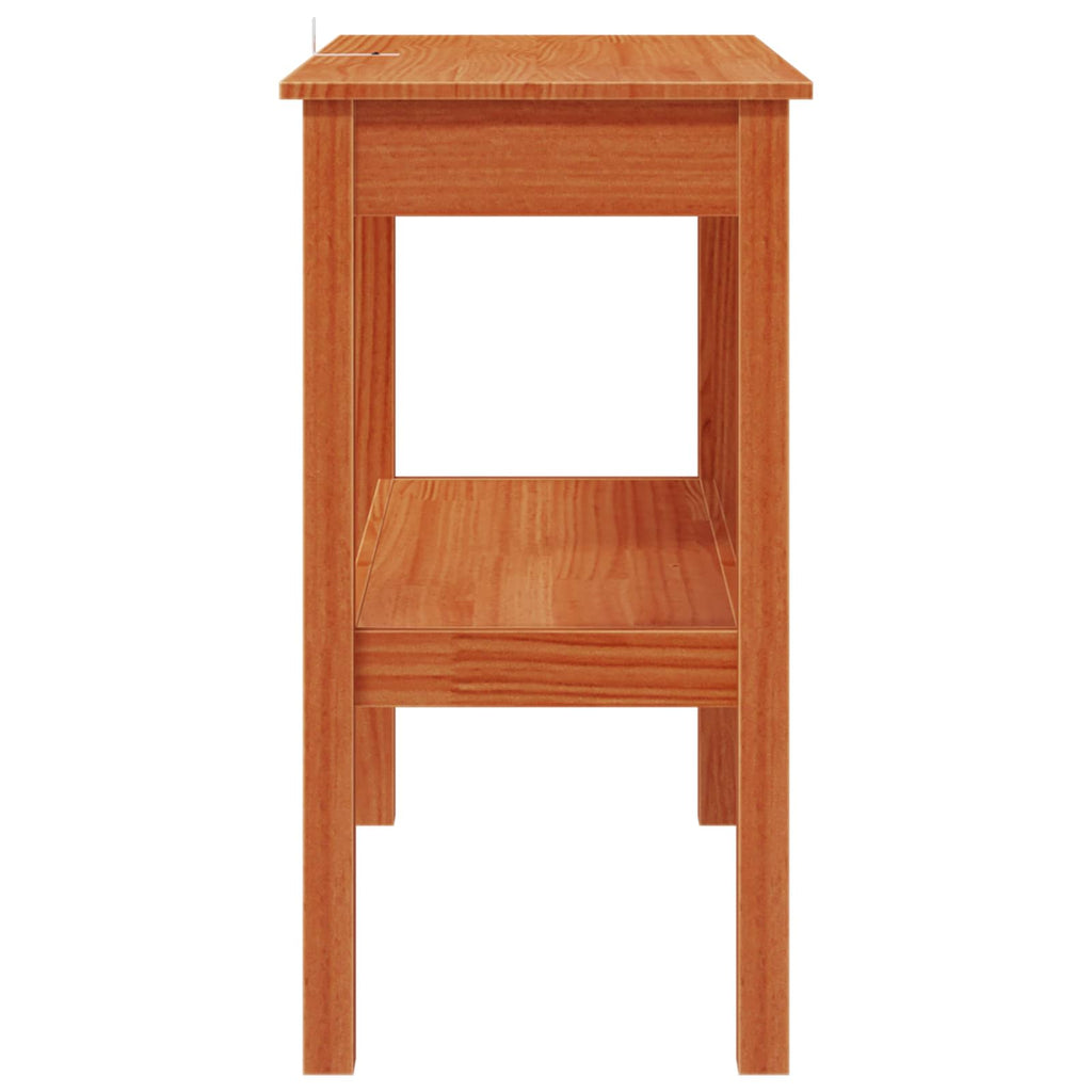 Konsolentisch Wachsbraun 80 x 40 x 75 cm Massives Kiefernholz