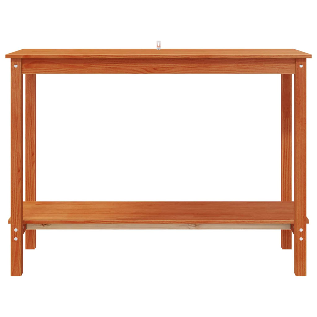 Konsolentisch Wachsbraun 110 x 40 x 80 cm Massives Kiefernholz