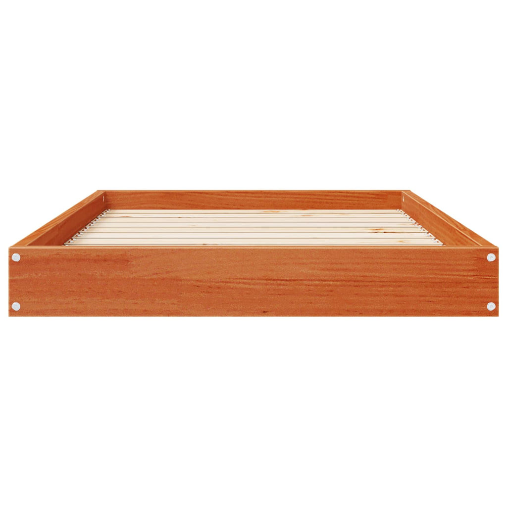 Hundebett Wachsbraun 92 x 64 x 9 cm Massivholz Kiefer