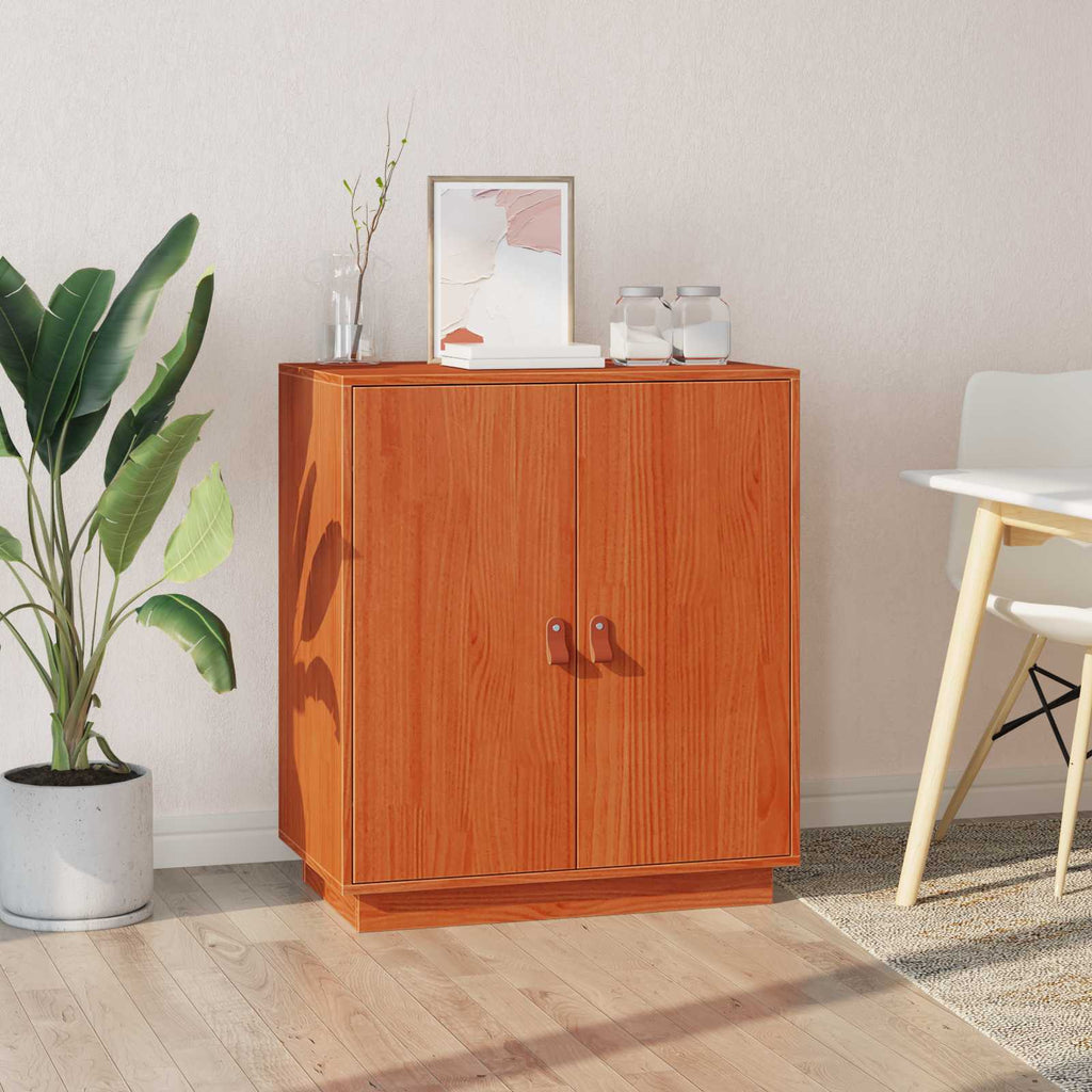 Sideboard Wachsbraun 65,5 x 40 x 75 cm Massives Kiefernholz