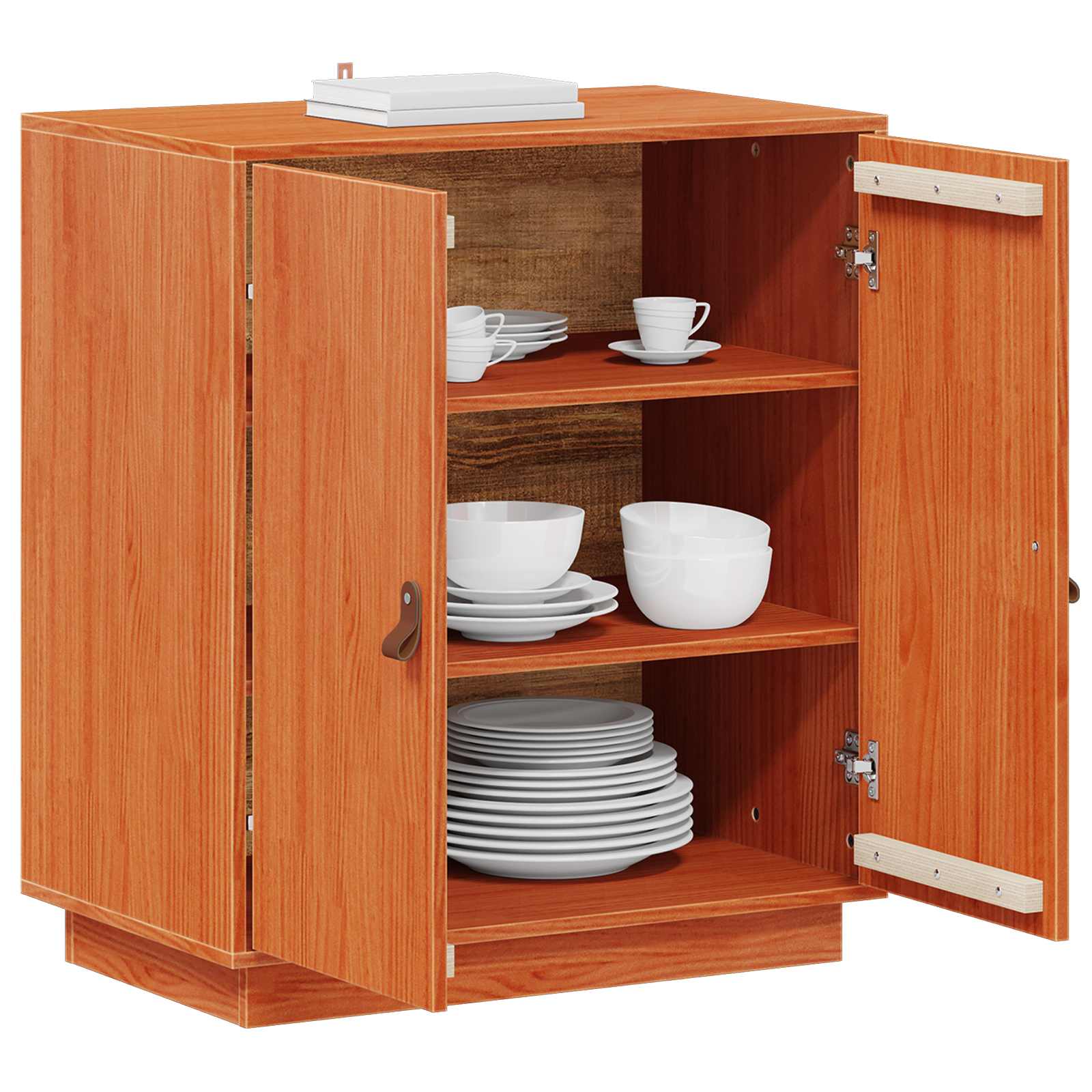 Sideboard Wachsbraun 65,5 x 40 x 75 cm Massives Kiefernholz